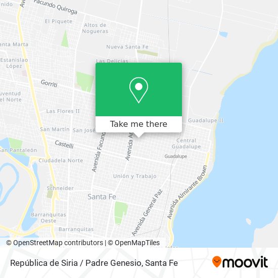 Mapa de República de Siria / Padre Genesio