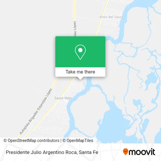Mapa de Presidente Julio Argentino Roca