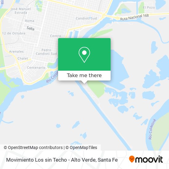Movimiento Los sin Techo - Alto Verde map