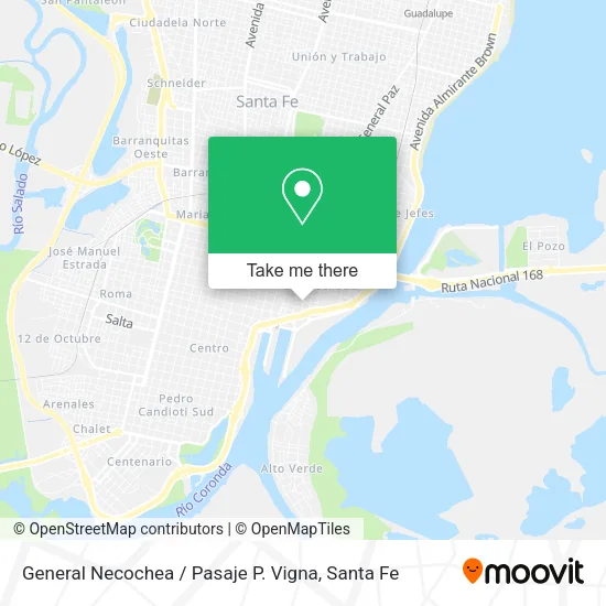 General Necochea / Pasaje P. Vigna map