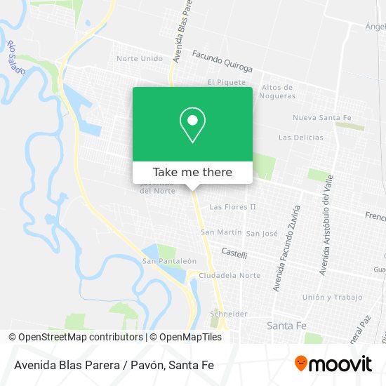 Avenida Blas Parera / Pavón map