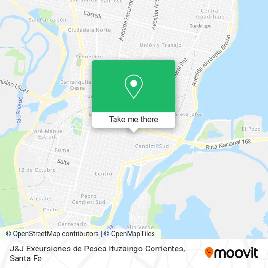 J&J Excursiones de Pesca Ituzaingo-Corrientes map