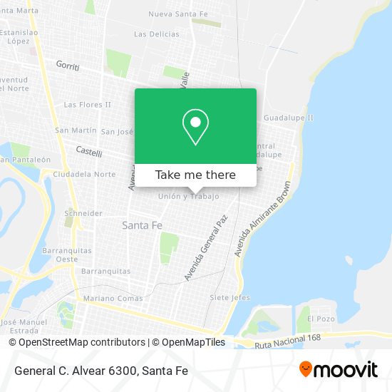 General C. Alvear 6300 map