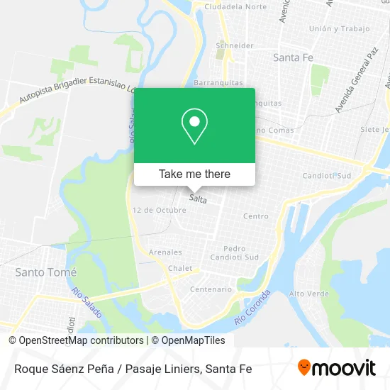 Roque Sáenz Peña / Pasaje Liniers map