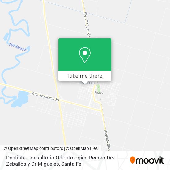 Mapa de Dentista-Consultorio Odontologico Recreo Drs Zeballos y Dr Migueles