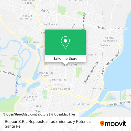 Repcar S.R.L Repuestos, rodamientos y Retenes map