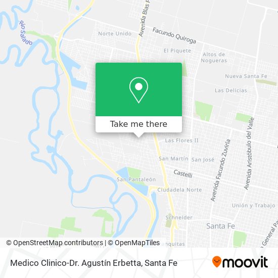 Medico Clinico-Dr. Agustín Erbetta map