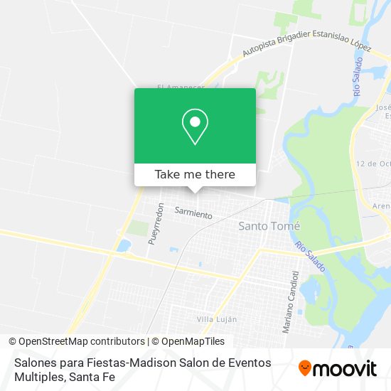 Mapa de Salones para Fiestas-Madison Salon de Eventos Multiples