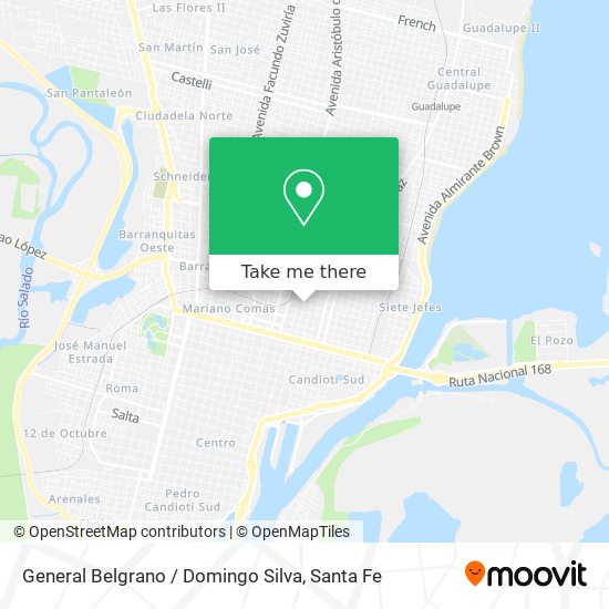 Mapa de General Belgrano / Domingo Silva