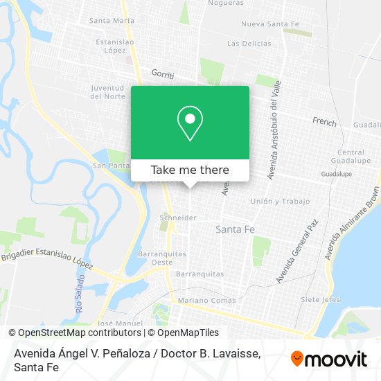 Avenida Ángel V. Peñaloza / Doctor B. Lavaisse map