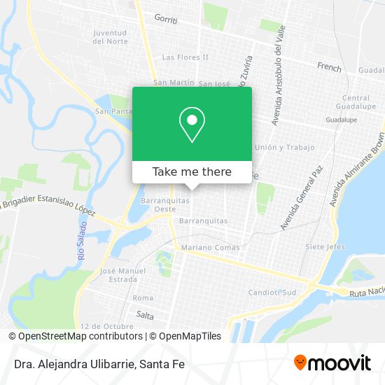 Dra. Alejandra Ulibarrie map