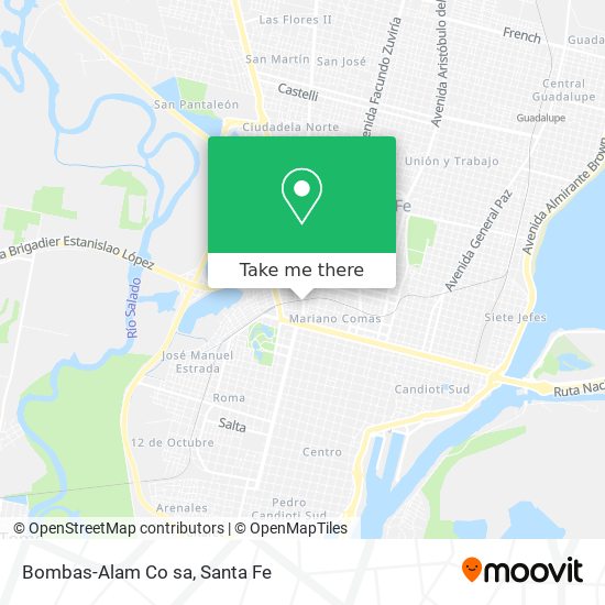 Bombas-Alam Co sa map