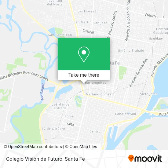 Mapa de Colegio Visión de Futuro