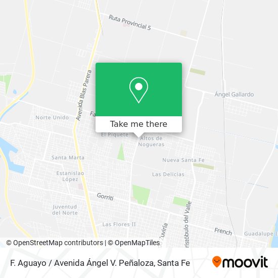F. Aguayo / Avenida Ángel V. Peñaloza map