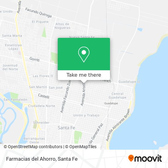 Mapa de Farmacias del Ahorro