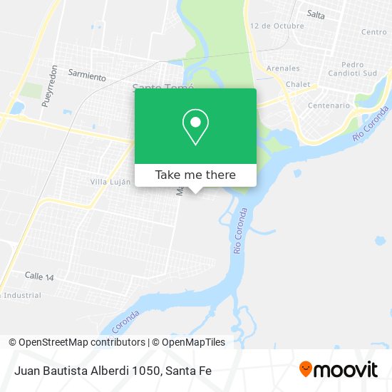 Juan Bautista Alberdi 1050 map