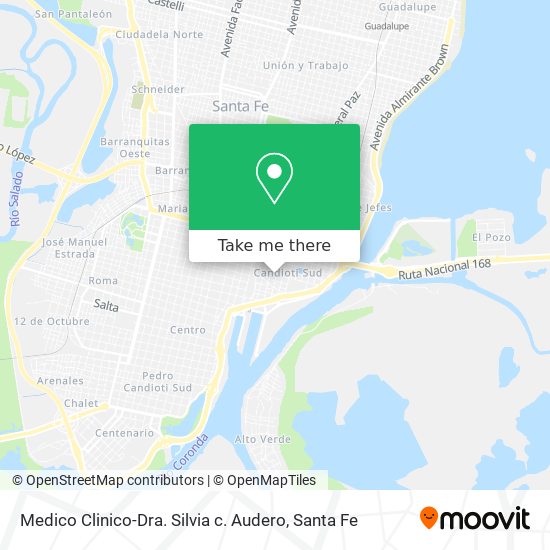 Medico Clinico-Dra. Silvia c. Audero map