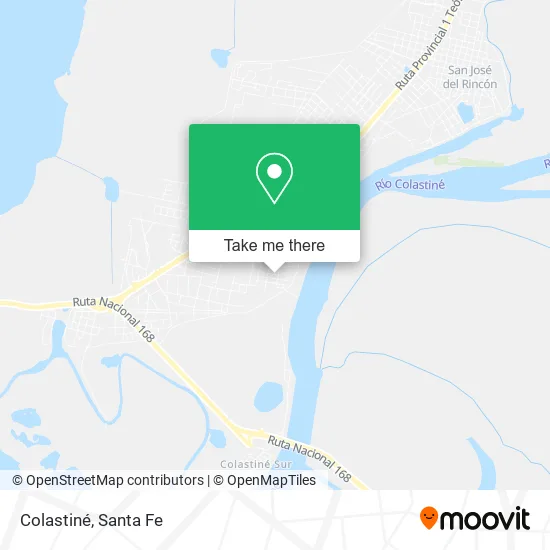 Colastiné map