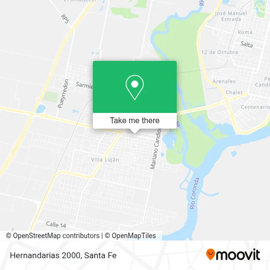 Hernandarias 2000 map