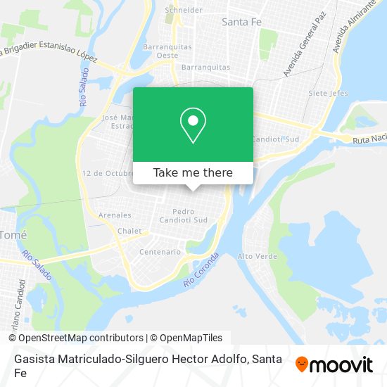 Mapa de Gasista Matriculado-Silguero Hector Adolfo