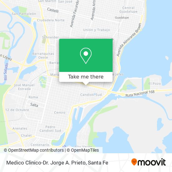 Medico Clinico-Dr. Jorge A. Prieto map