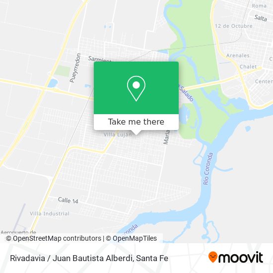 Rivadavia / Juan Bautista Alberdi map