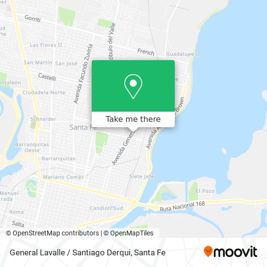 Mapa de General Lavalle / Santiago Derqui