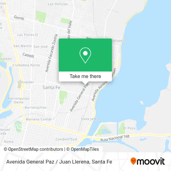 Avenida General Paz / Juan Llerena map