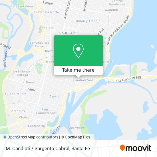 M. Candioti / Sargento Cabral map
