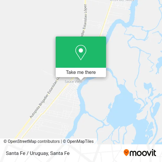 Santa Fe / Uruguay map