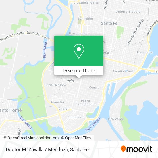 Doctor M. Zavalla / Mendoza map