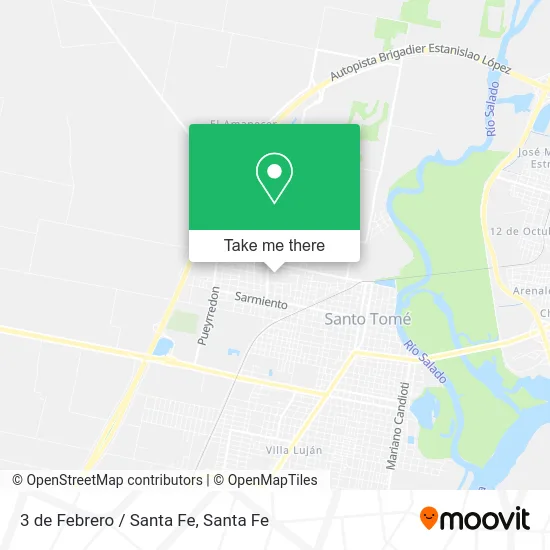 3 de Febrero / Santa Fe map