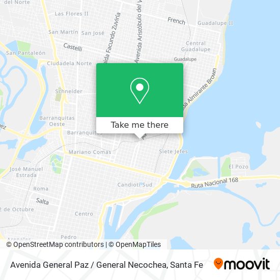 Avenida General Paz / General Necochea map