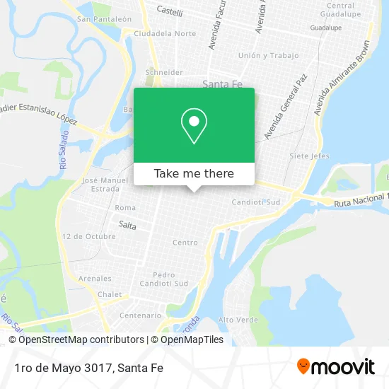 1ro de Mayo 3017 map