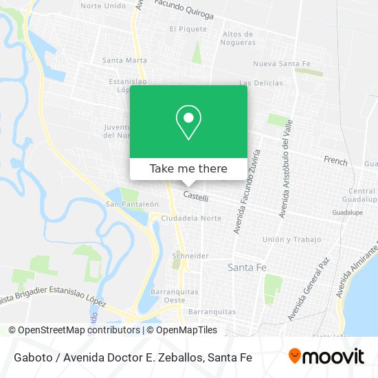 Gaboto / Avenida Doctor E. Zeballos map