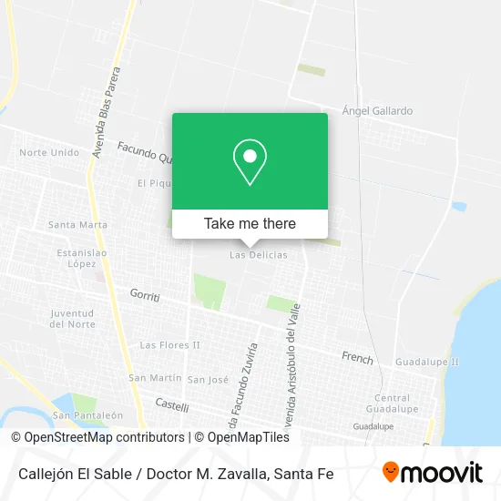 Callejón El Sable / Doctor M. Zavalla map