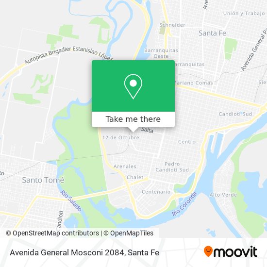 Mapa de Avenida General Mosconi 2084