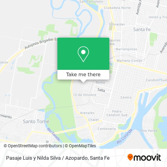 Pasaje Luis y Nilda Silva / Azopardo map
