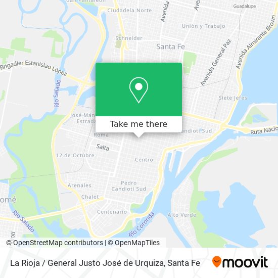 La Rioja / General Justo José de Urquiza map