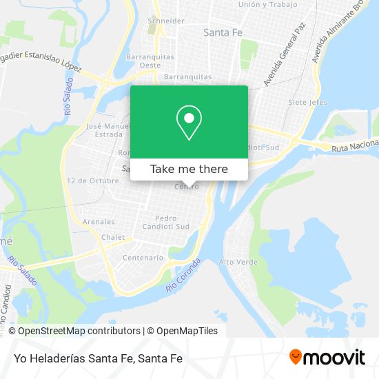 Yo Heladerías Santa Fe map