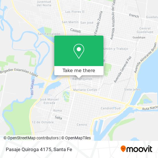 Mapa de Pasaje Quiroga 4175