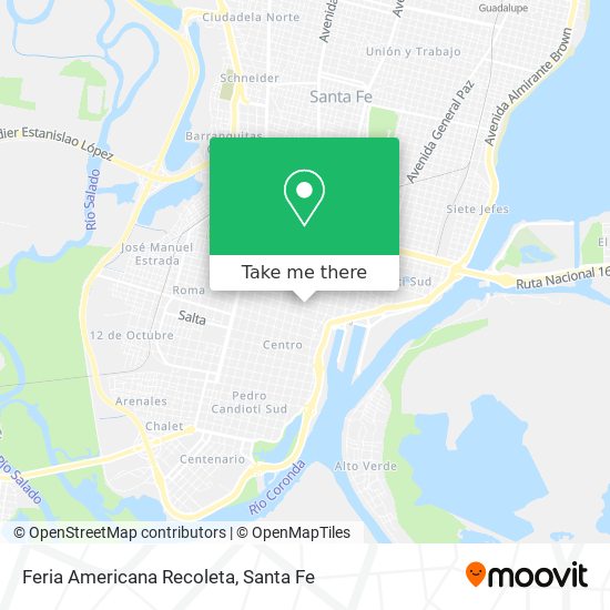 Feria Americana Recoleta map