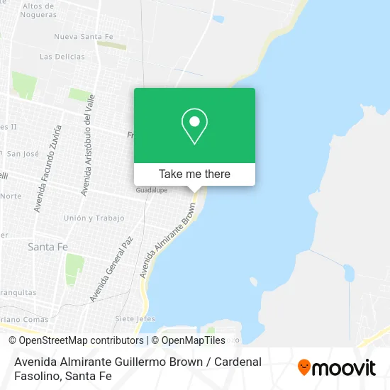Avenida Almirante Guillermo Brown / Cardenal Fasolino map