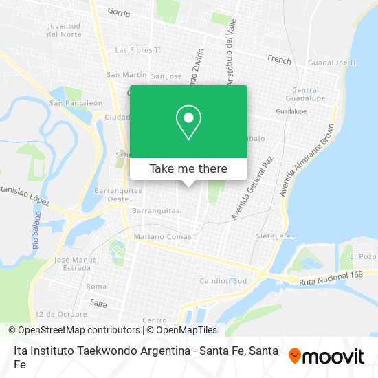 Ita Instituto Taekwondo Argentina - Santa Fe map