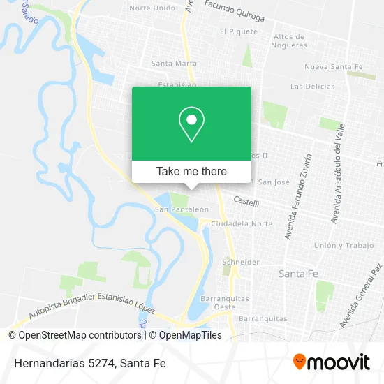 Hernandarias 5274 map