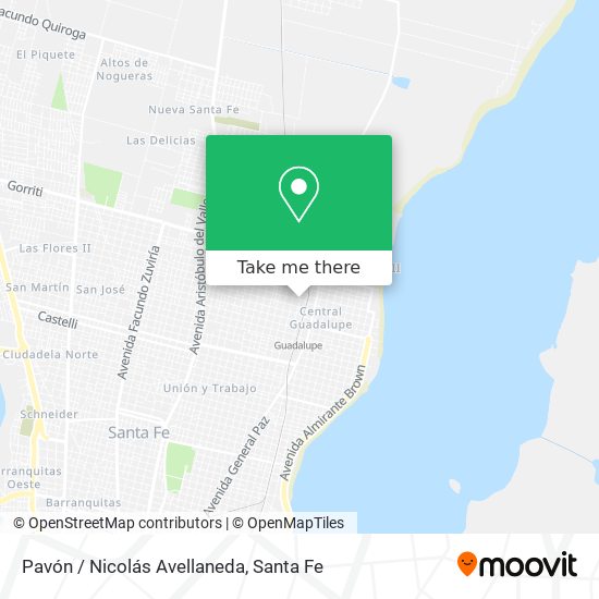 Pavón / Nicolás Avellaneda map