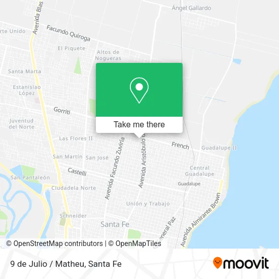 9 de Julio / Matheu map