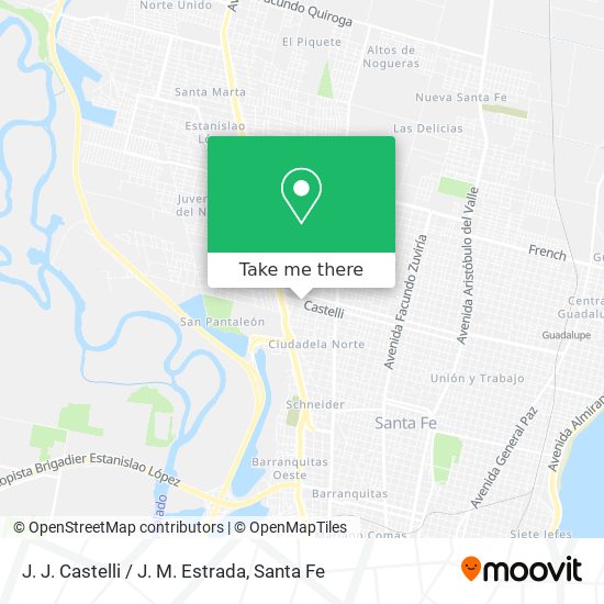 Mapa de J. J. Castelli / J. M. Estrada