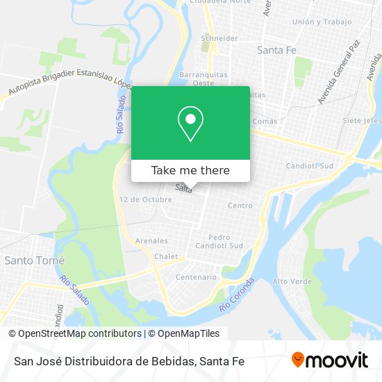 San José Distribuidora de Bebidas map
