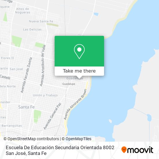 Mapa de Escuela De Educación Secundaria Orientada 8002 San José